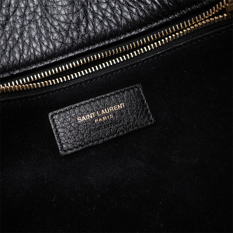 Pre owned Saint Laurent Bea Black Calfskin Tote Bag