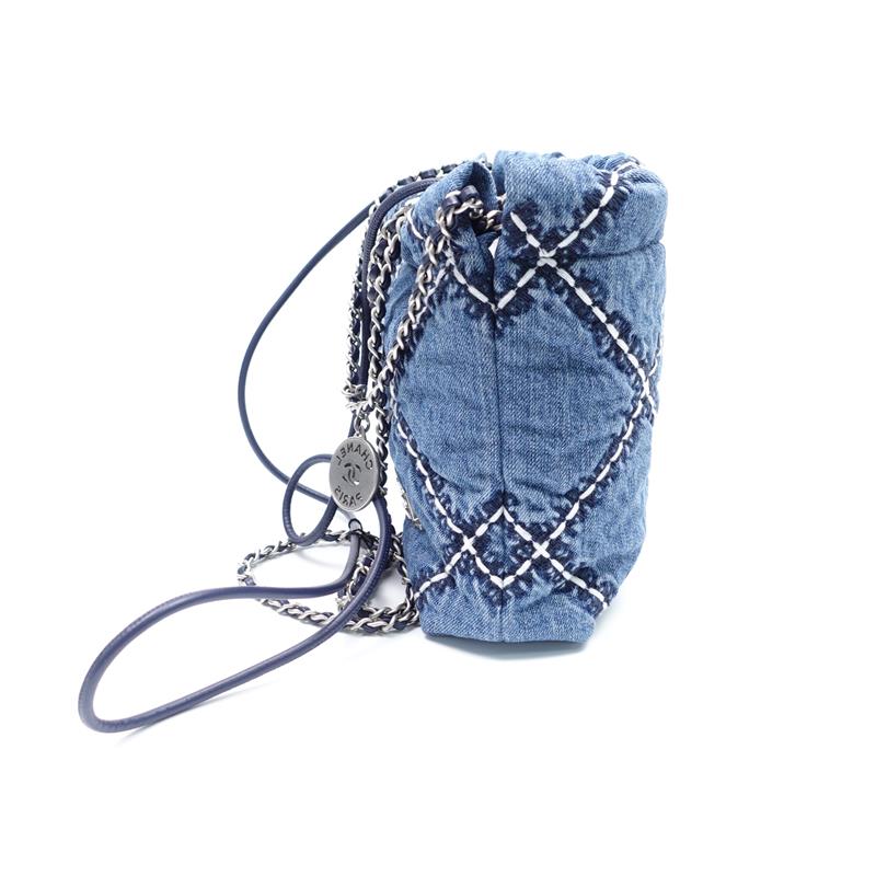 Chanel 22Bag Denim Shoulder Bag