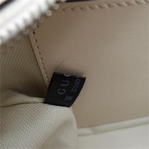 Pre-owned Gucci GG Marmont White Calfskin Shoulder Bag
