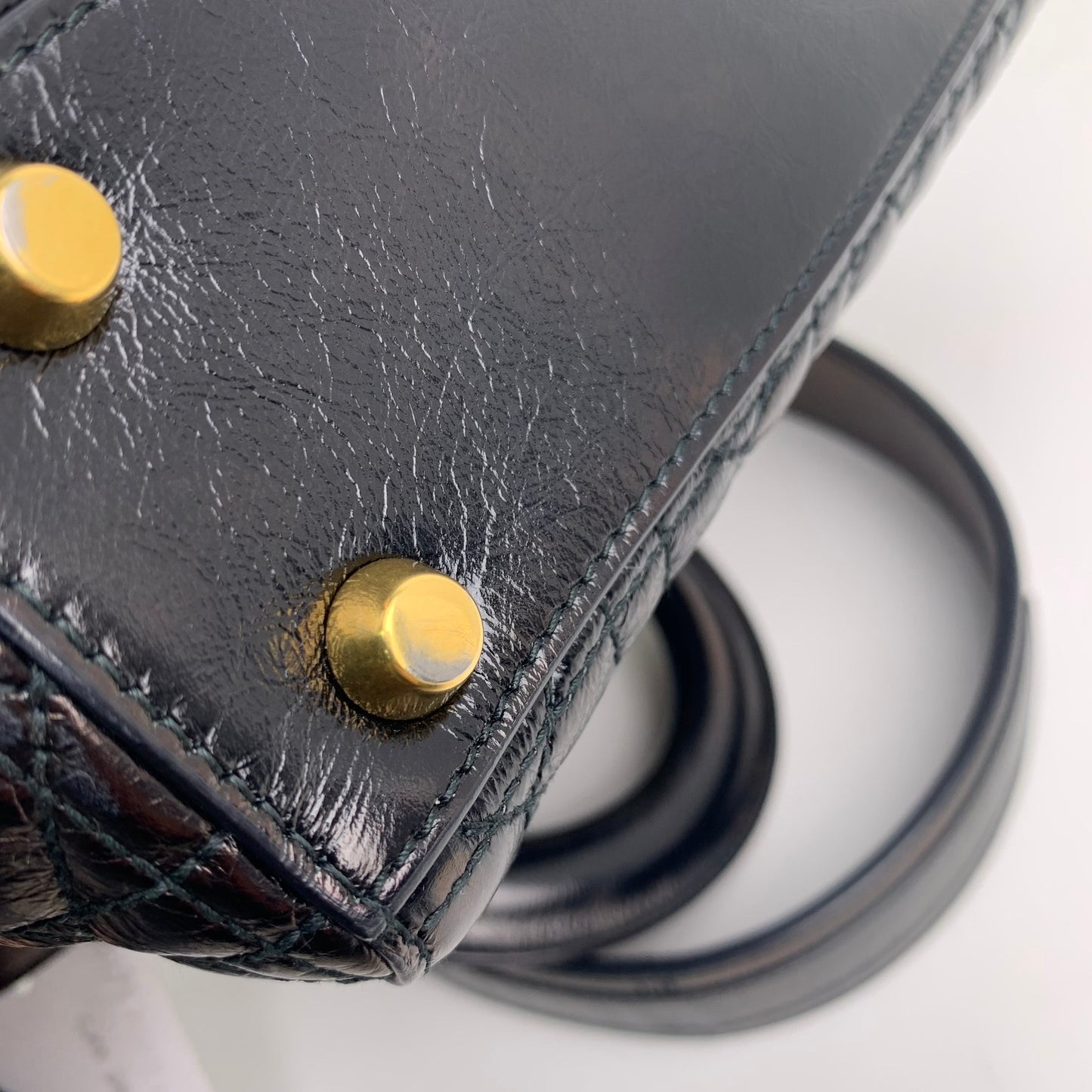 Pre-owned DIOR Leather Shoulder Bags Lady ABC Black Shoulder Bag