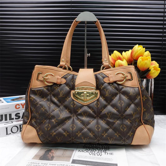 Pre-owned Louis Vuitton Etoile Shopper Monogram Brown Coated Canvas Shoulder Bag