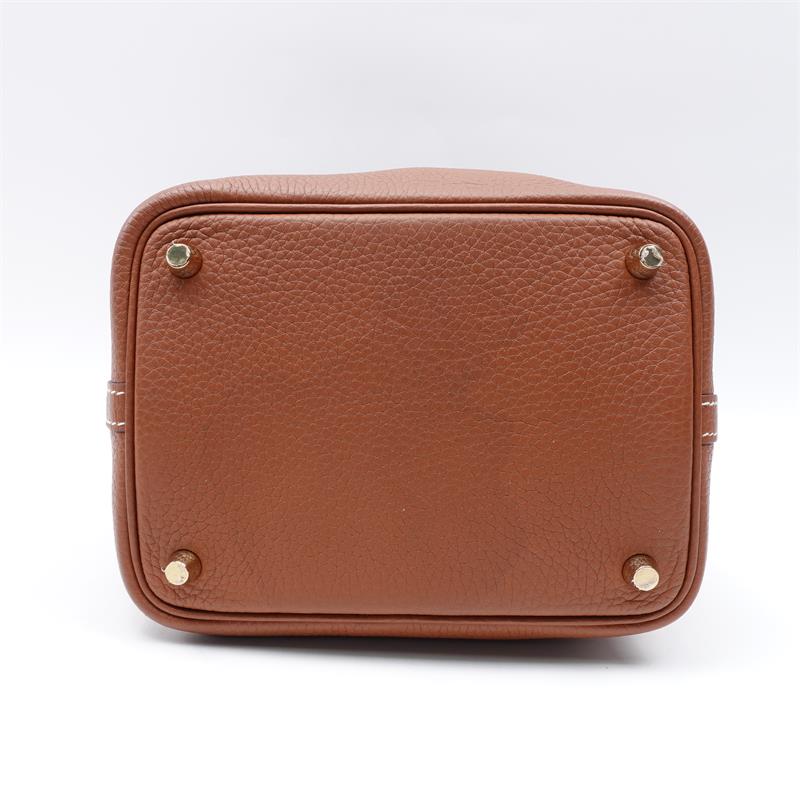 [Deal] Hermes Picotin 18 Brown Leather Tote Handbag