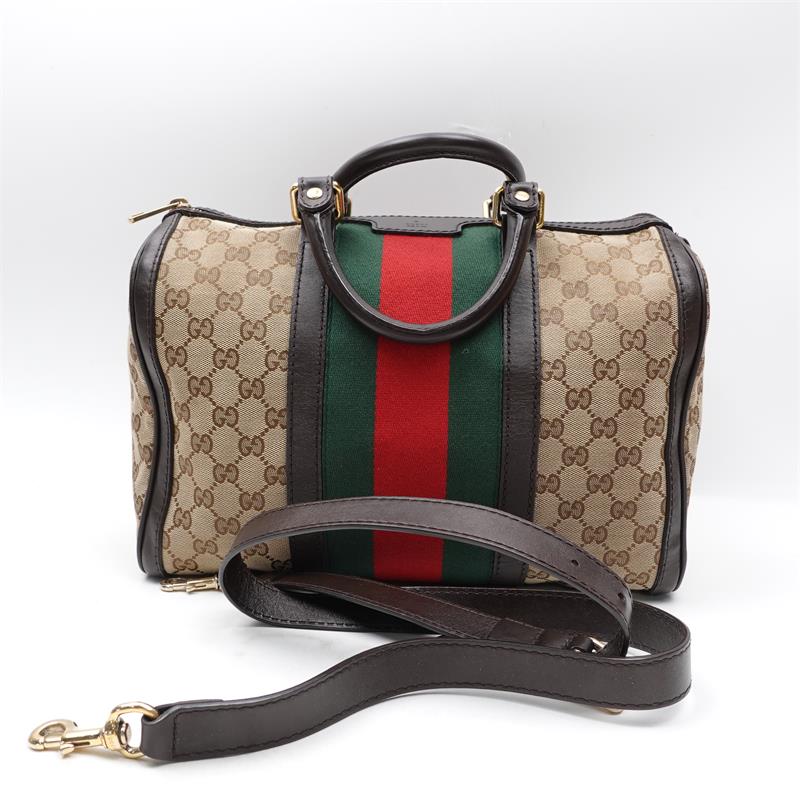 Pre-owned Gucci Ophidia Boston GG Canvas Tote Bag