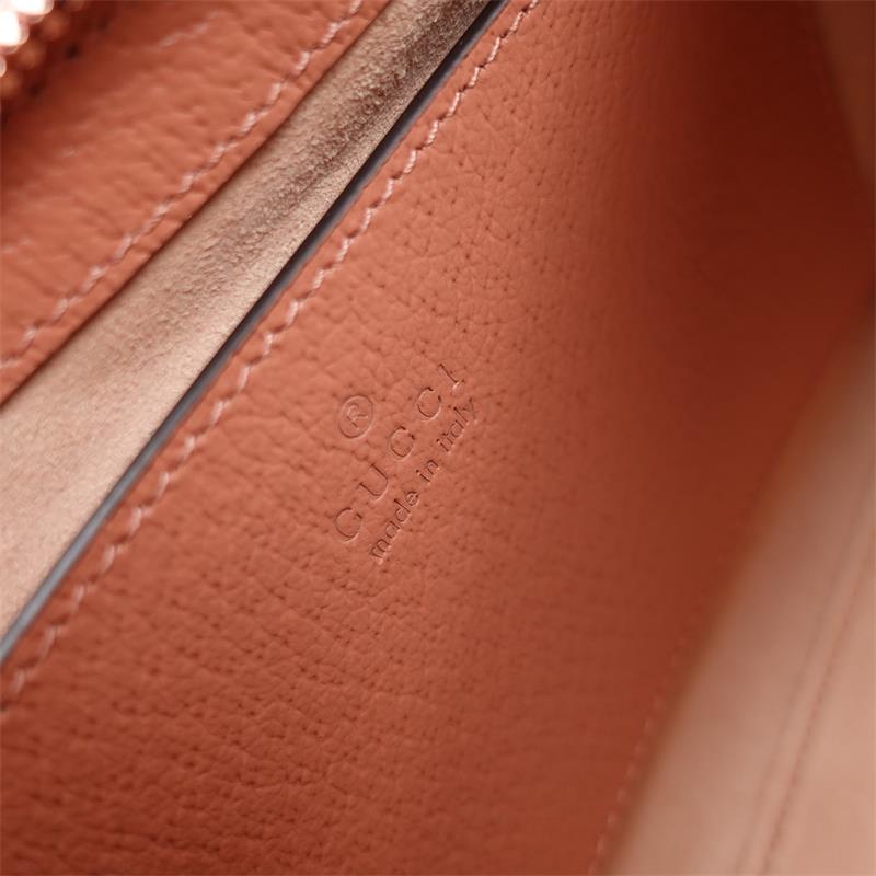 Pre-owned Gucci Ophidia Pink Canvas Hobo Bag