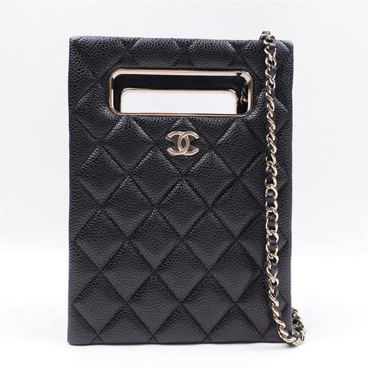Pre-owned Chanel Black Caviar Shoulder Bag
