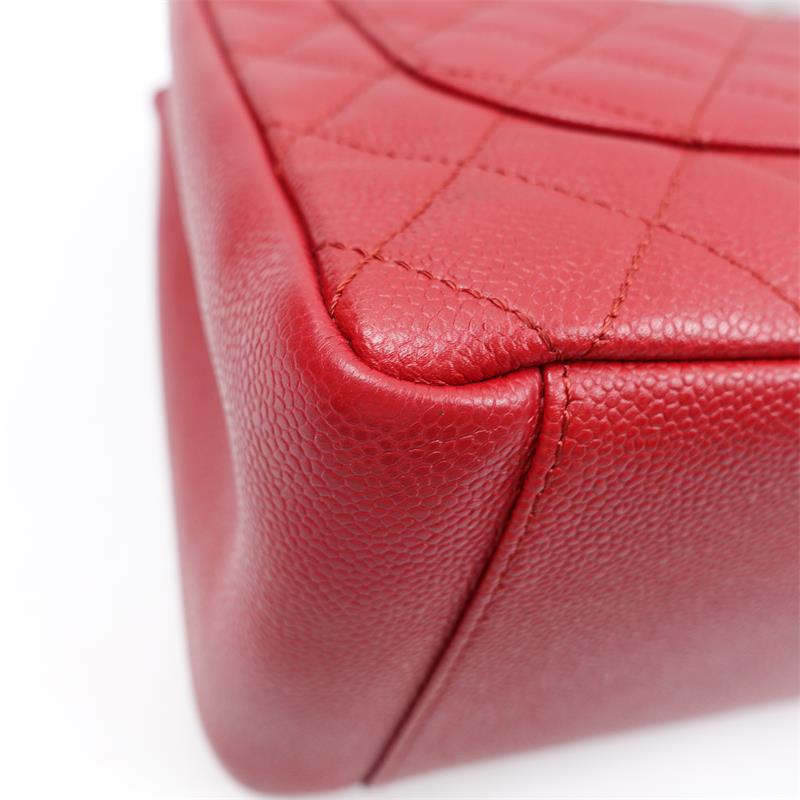 Pre-owned Chanel Red GST Calfskin Tote