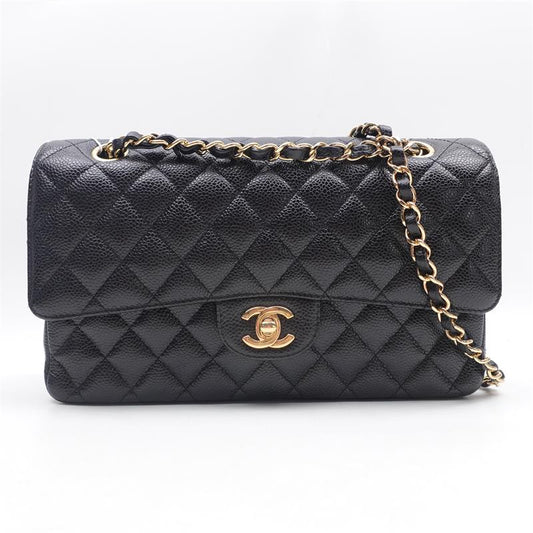 Chanel CF Medium Black Caviar Shoulder Bag