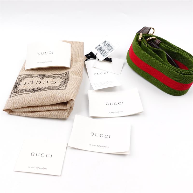 Pre-owned Gucci Ophidia GG Brown Canvas Shoulder Bag
