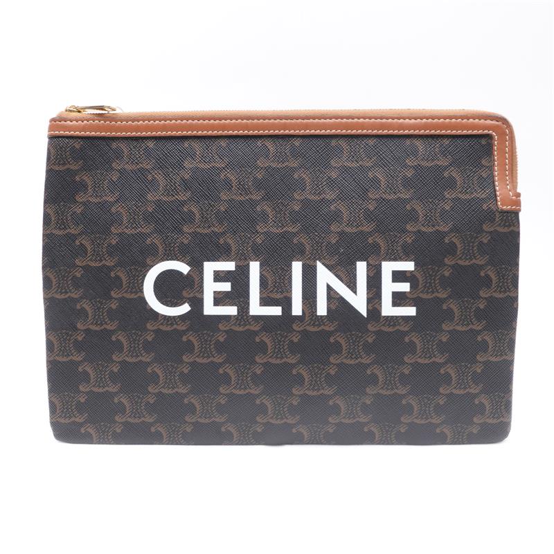 [DEAL] Pre-owned Celine Black Coated Canvas Clutch
