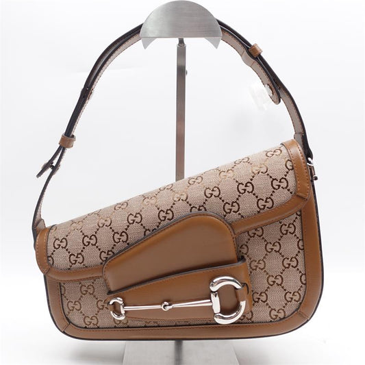Pre-owned GUCCI 1955 Brown Canvas Shoulder Bag