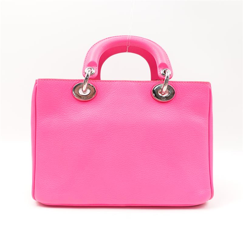 Pre-owned Dior VIP Fushia Pink Calfskin Satchel