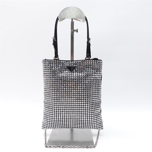 Pre-owned Prada White Diamond Duchesse Handbag