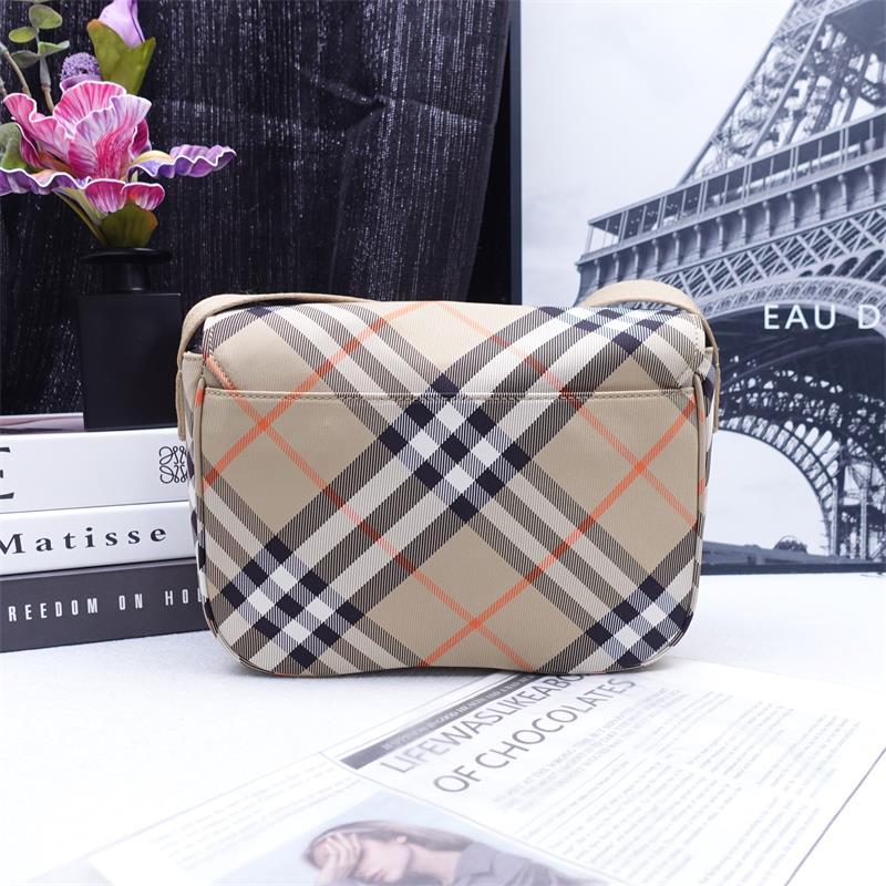 Pre-owned Burberry Check Canvas Shoulder Bag