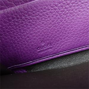 Pre-owned Gucci Soho Purple Calfskin Wallet