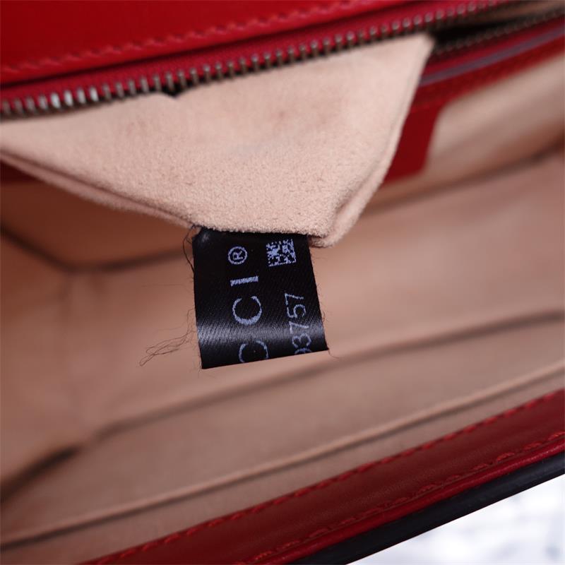 Pre-owned Gucci Queen Margaret Calfskin Shoulder Bag