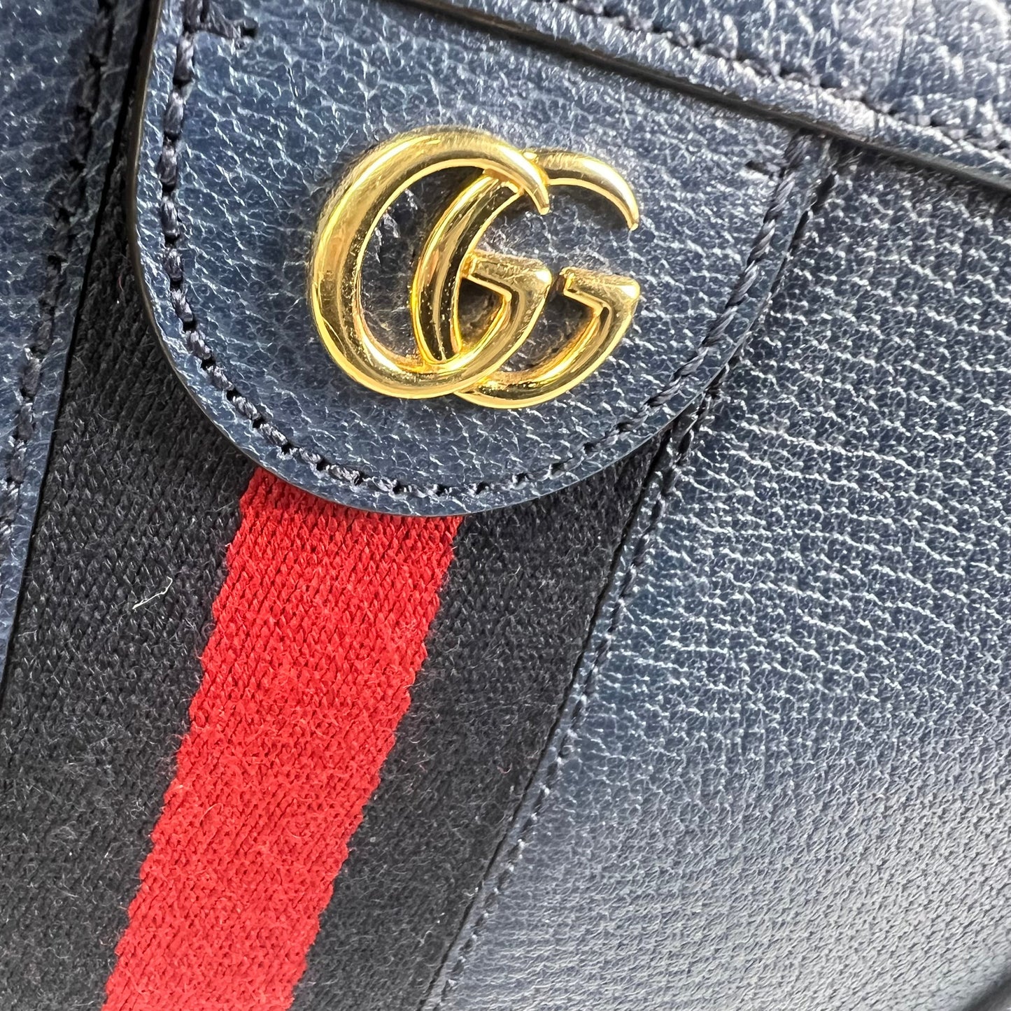 [Deal] Pre-owned Gucci Blue Ophidia Calfskin Crossbody Bag