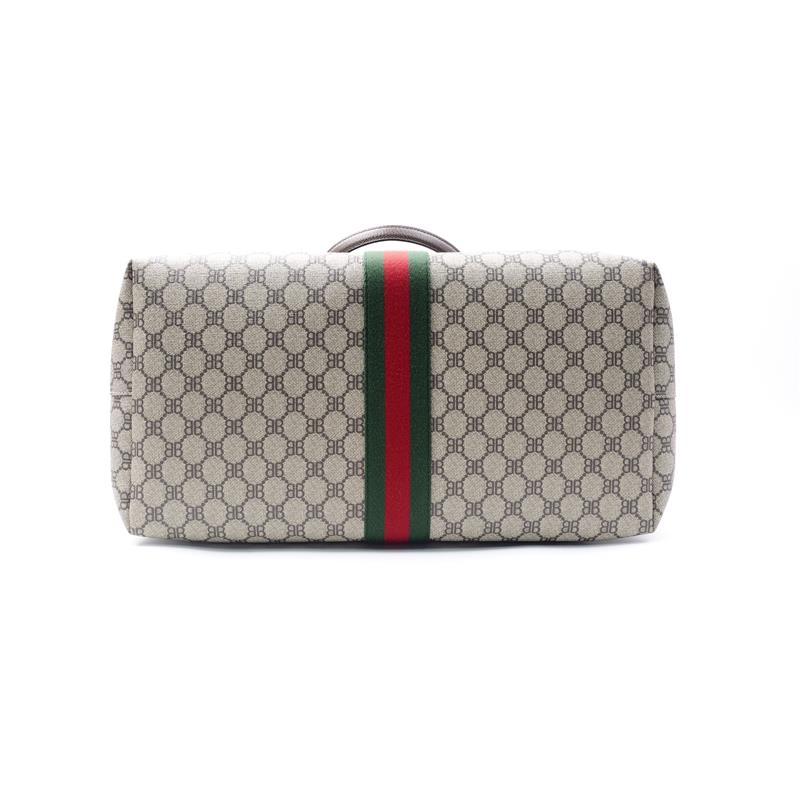 Pre-owned Gucci & Balenciaga Ophidia Coated Canvas Tote
