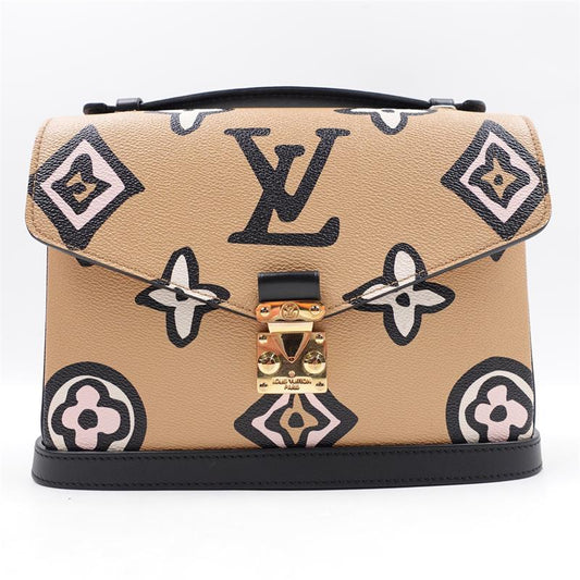 Pre-owned Louis Vuitton Metis Beige Coated Canvas Cross Body Bag