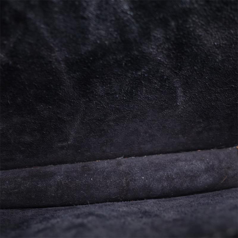 Pre-owned Saint Laurent Sunset Black Calfskin Shoulder Bag