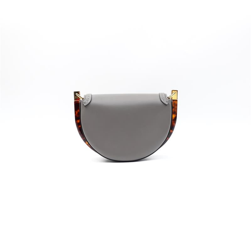 Pre-owned Fendi Moonlight Grey Calfskin Shoulder Bag