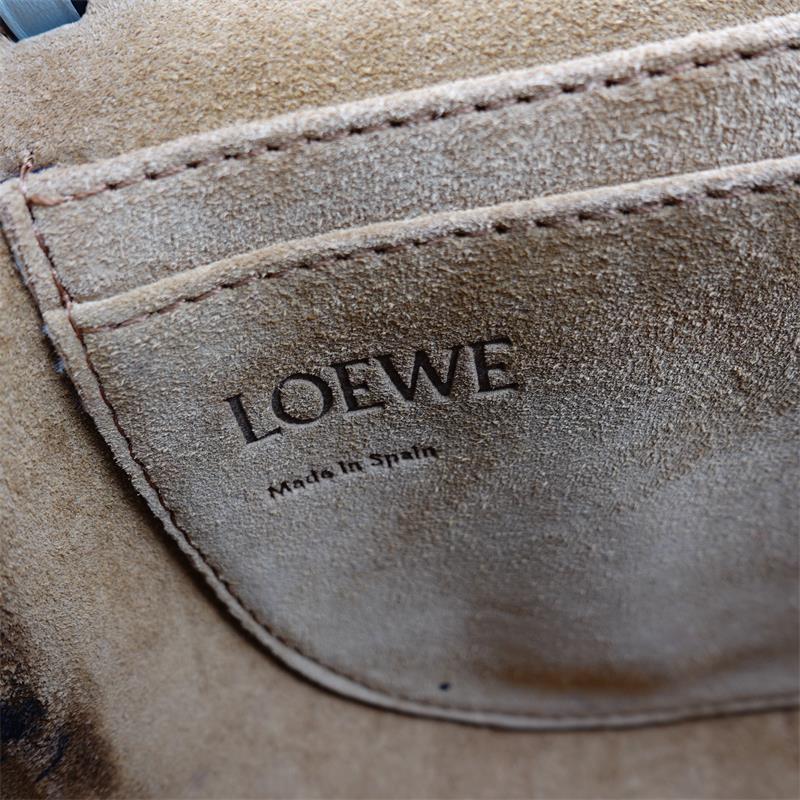 Pre-owned Loewe Gate Mini Cyan Leather Shoulder Bag