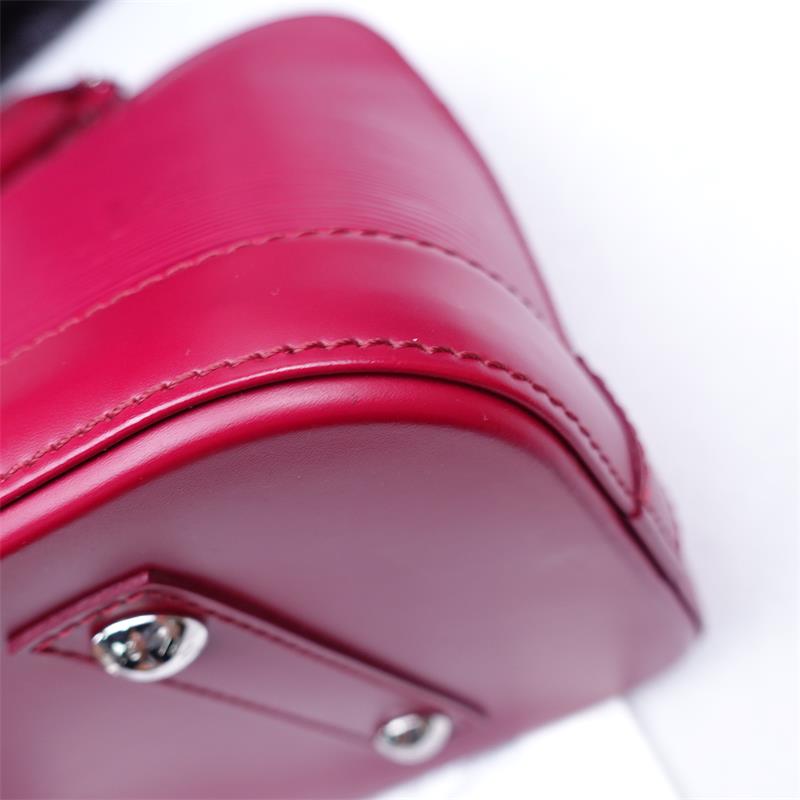 Pre-owned Louis Vuitton Alma PM Purple EPI Shoulder Bag