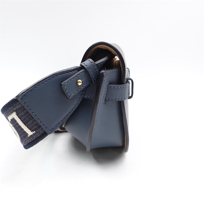 Pre-Owned Loewe Gate Mini Blue Calfskin Shoulder Bag