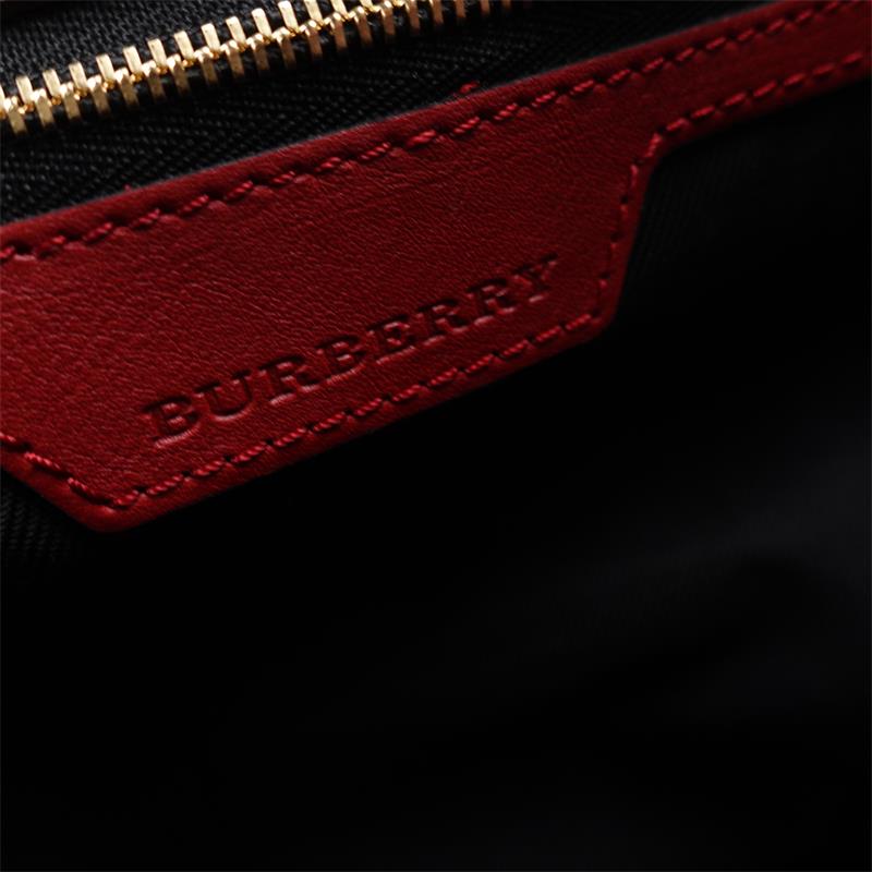 Pre-owned Burberry Check Canvas Tote Bag