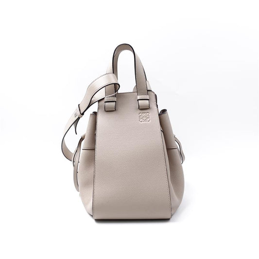 Pre-Owned Loewe Hammock Beige Calfskin Crossbody Bag