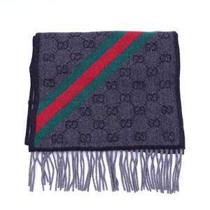 Pre-Owned Gucci Monogram Square Wool Scarf
