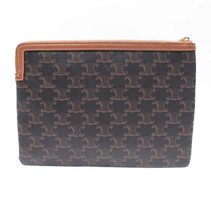 [DEAL] Pre-owned Celine Black Coated Canvas Clutch