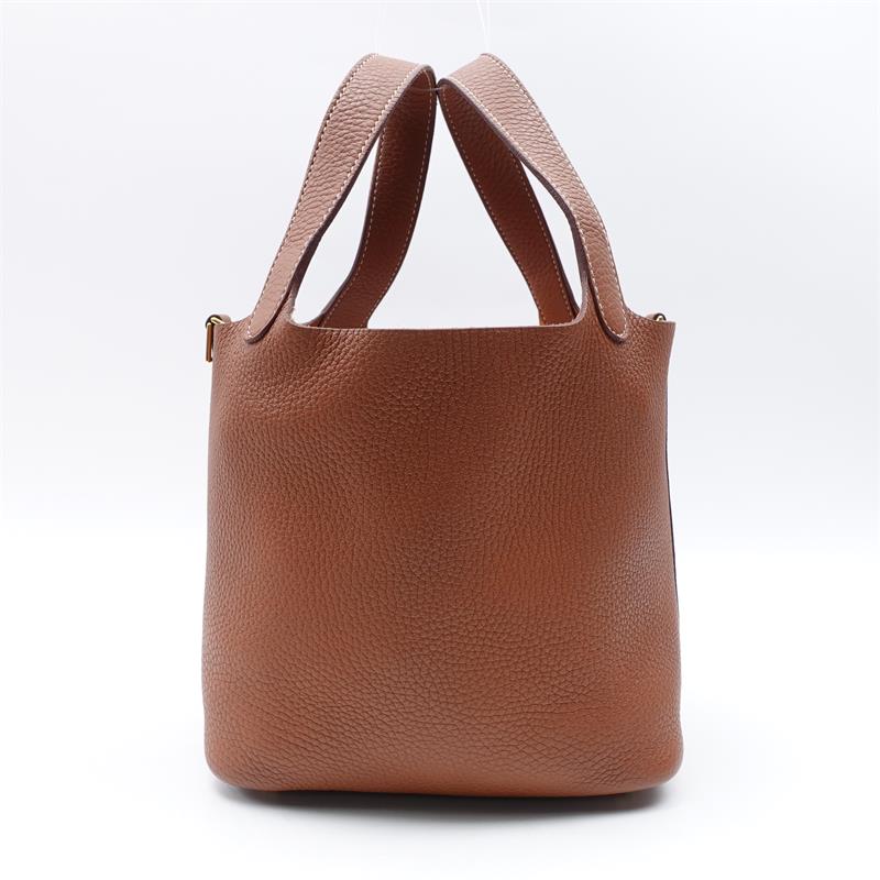 [Deal] Hermes Picotin 18 Brown Leather Tote Handbag