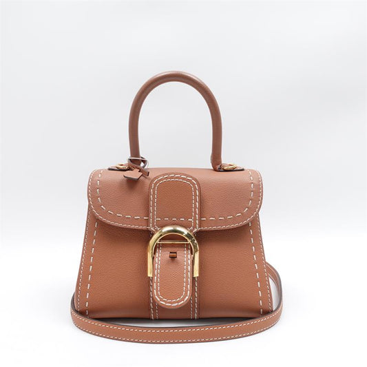 Pre-owned Delvaux Le Brillant Brown Calfskin Shoulder Bag