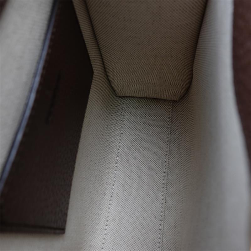 Pre-owned Gucci Ophidia GG Brown Canvas Shoulder Bag