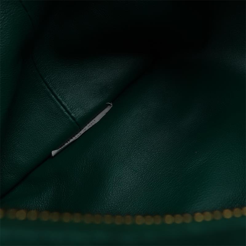 [Deal] Pre-owned Bottage Veneta Double Knot Green Calfskin Handle Bag