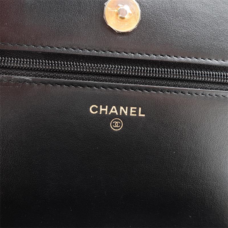Pre-Owned Chanel Leboy woc Black Caviar Leather Shoulder Bag
