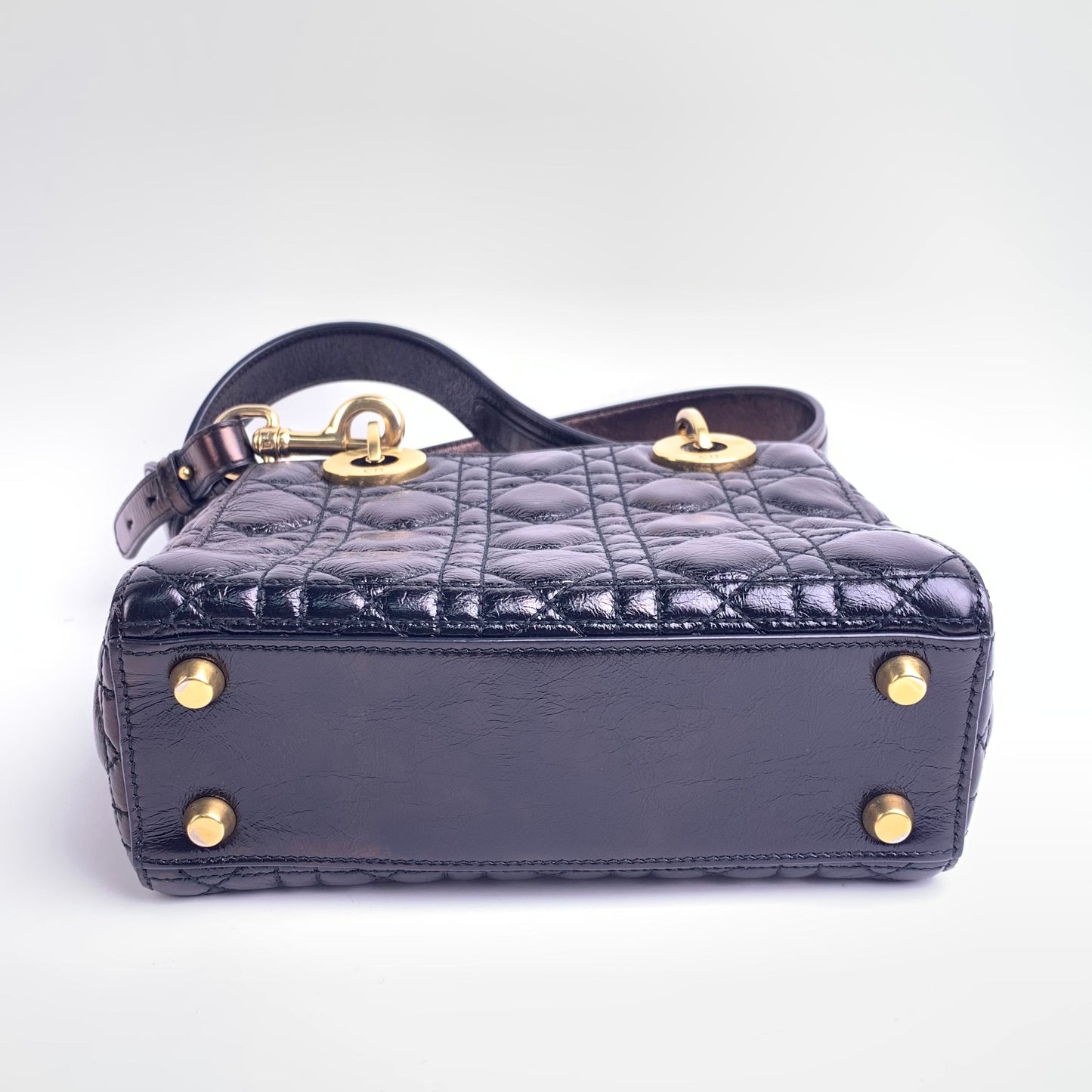 Pre-owned DIOR Leather Shoulder Bags Lady ABC Black Shoulder Bag