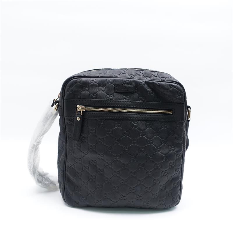 Pre-Owned Gucci Guucissima Black Calfskin Shoulder Bag