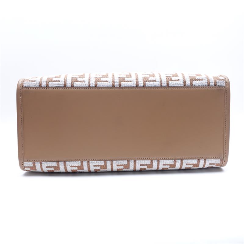 Fendi Sunshine Brown Monogram Canvas Tote