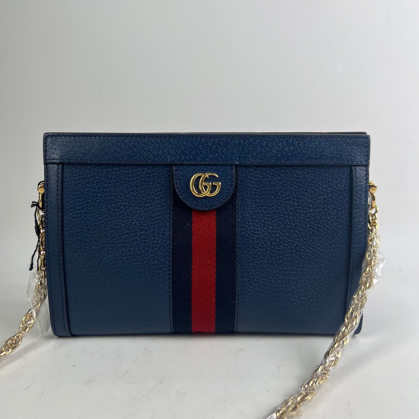[Deal] Pre-owned Gucci Blue Ophidia Calfskin Crossbody Bag