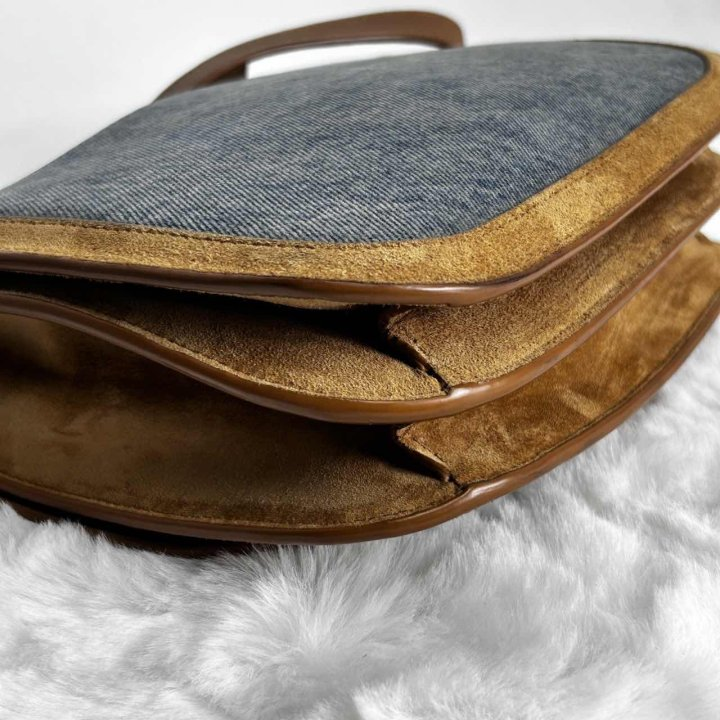 Pre-owned Yves Saint Laurent Solferino Blue Canvas Shoulder Bag