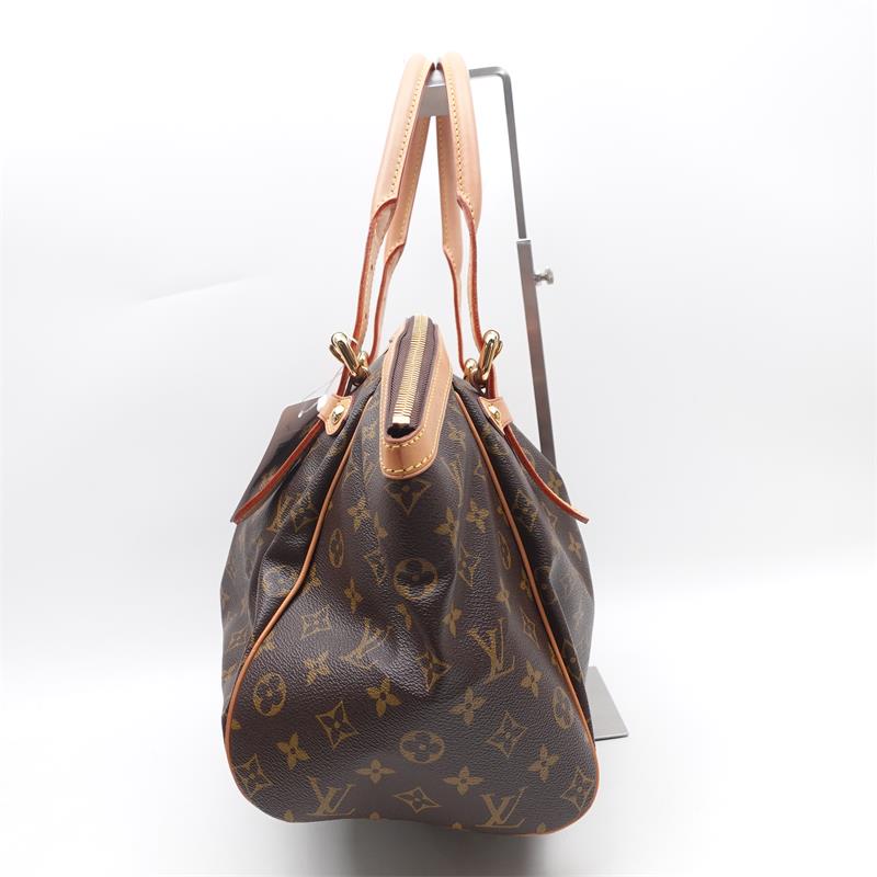 Pre-owned Louis Vuitton Tivoli GM Brown Monogram Canvas Tote