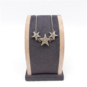 Pre-Owned Chanel Star Falling Diamond Silver Bracelet