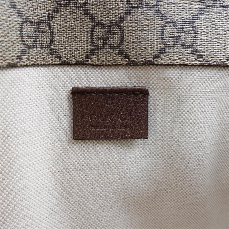 Pre-Owned Gucci Neo Vintage GG Supreme Brown Coated Canvas Bumbag