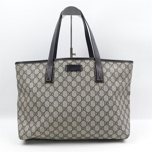 Pre-owned Gucci Tote Brown Coated Canva Tote Bag