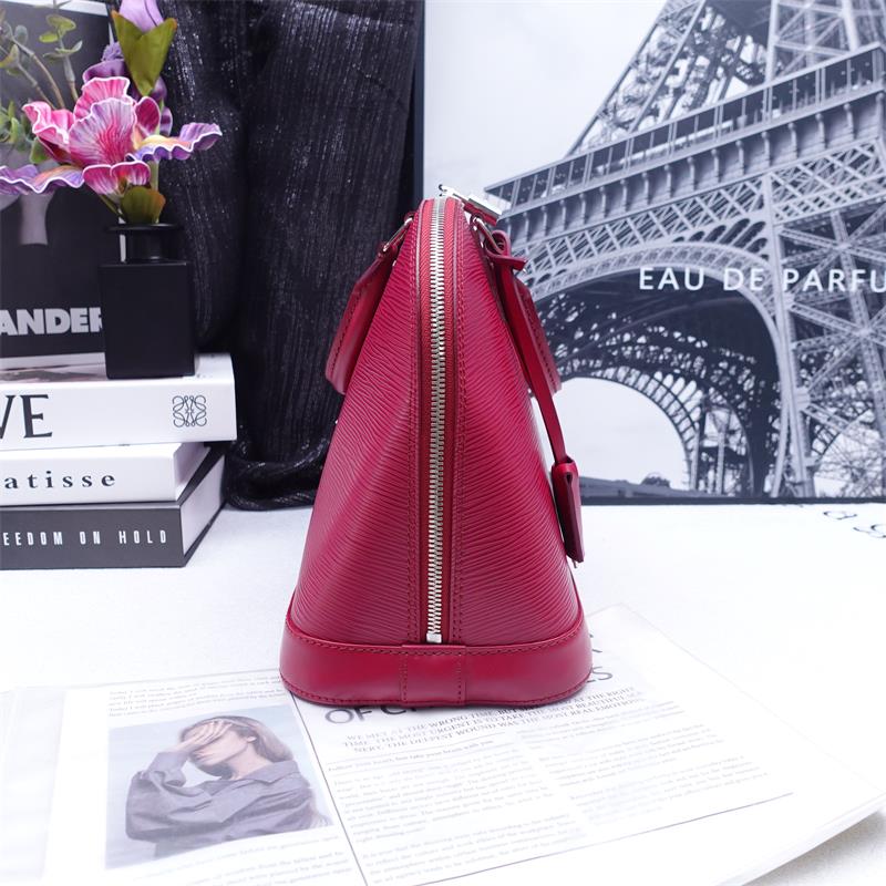 Pre-owned Louis Vuitton Alma PM Purple EPI Shoulder Bag