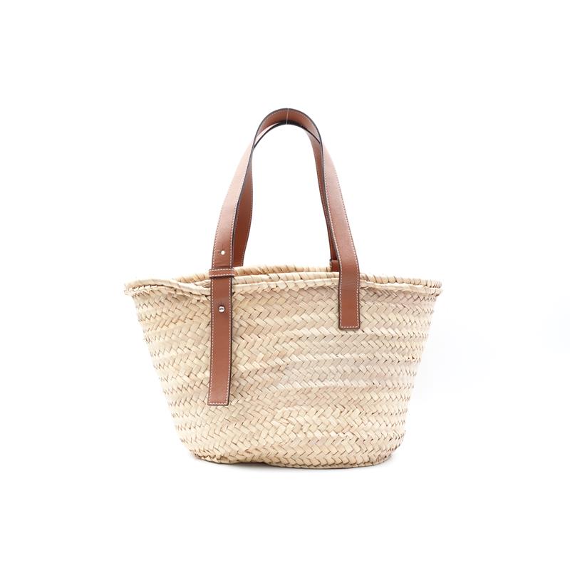 Pre-owned Loewe straw basket bag