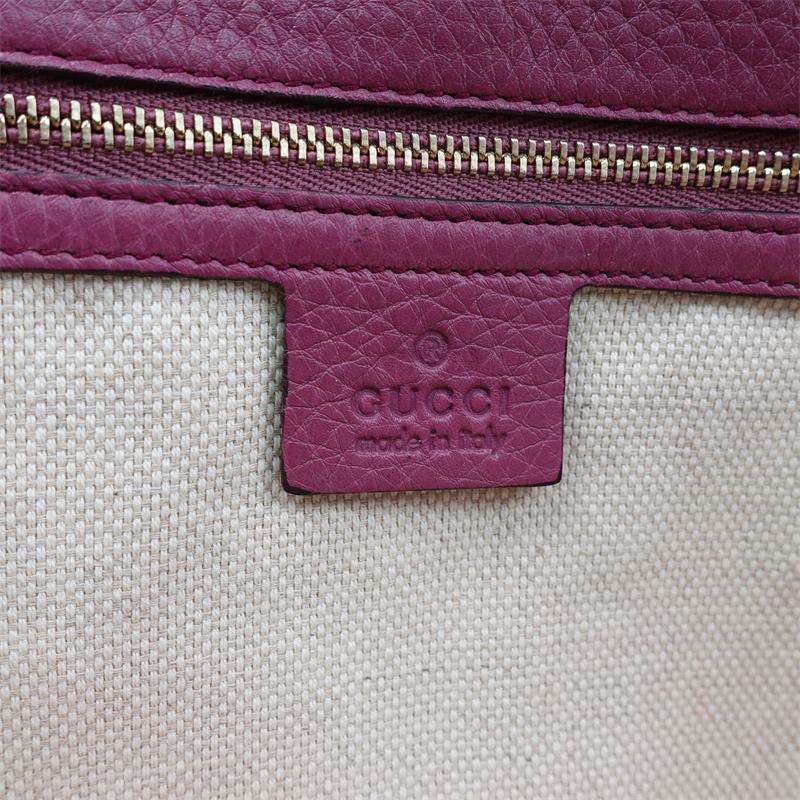 Pre-owned Gucci Mavue Leather Soho Clutch