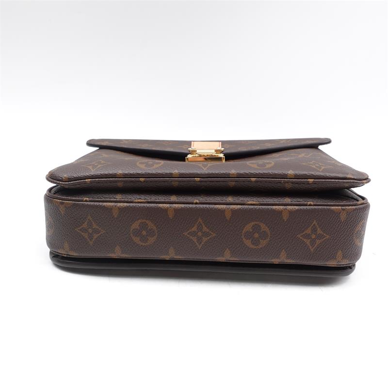 Pre-owned Louis Vuitton Clutch Bags Metis Brown Monogram Canvas Satchel