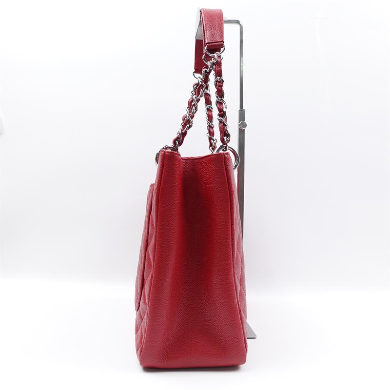 Pre-owned Chanel Red GST Calfskin Tote